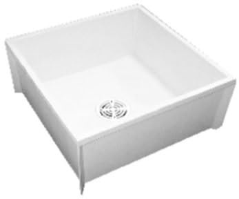 PROFLO MSBID2424 24-3/16 x 24-3/16 Floor Mounted Mop Service Sink with Integral Drain