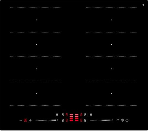 electriQ 60cm Induction Hob with Double Flex Zone and Pan Recognition