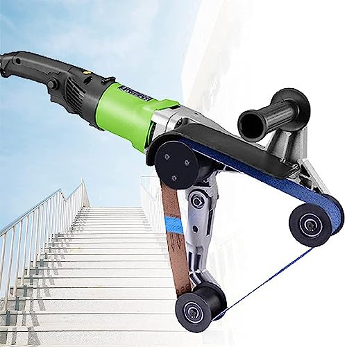 Ponceuse à bande pour tubes en aluminium 800 W – Machine de meulage et de polissage électrique pour tubes ronds en acier inoxydable – Parfaite pour le brunissage et la finition