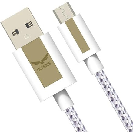 USB to Micro USB Cable 30CM (2 Pack), Android Charger Cable, Nylon Braided Fast Charging Cable, Micro USB Data Sync Cord Compatible with Samsung Galaxy S7 S6 S5 J3 J5 J7, Huawei, LG, Kindle, PS4, Xbox