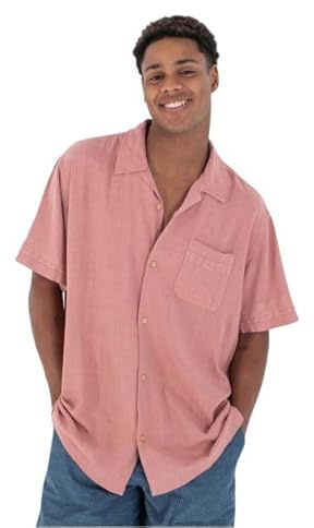 Hurley Herren Laguna Camp Embroidered Ss Shirt