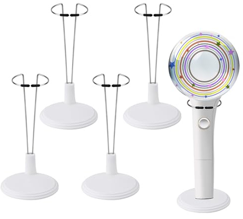BOXOB 5st Lightstick Ständer Kpop, Puppenständer Leuchtstab Halter Actionfiguren Ständer Actionfigur & Leuchtstab Stützgestell für Stray Kids/Ateez/Enhypen/Twice Leuchtstäbe und Minipuppen