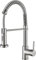 Cobbe Kitchen Tap, Spring Sink Mixer Taps with Pull Down Sprayer, 2 Spray Modes High Arc Swivel 360° Single Handle Lever Kitchen Tap (Brushed Nickel)