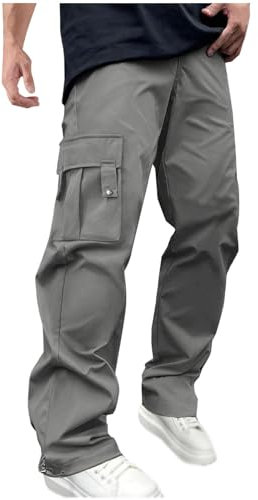 Pantaloni con Polsino alla Caviglia Uomo Jeans Chiari Abbinamenti Uomo Pantaloni Cargo da Lavoro Uomo Pantaloni Trekking con Cerniera Cargo Maschile Pantaloni in Pelle da Uomo Joggers Jeans Uomo