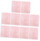 CALLARON 10 Pièces Coton démaquillant portable nettoyage dissolvant Se maquiller lingette démaquillante lingettes pour le visage tissu non tissé rose