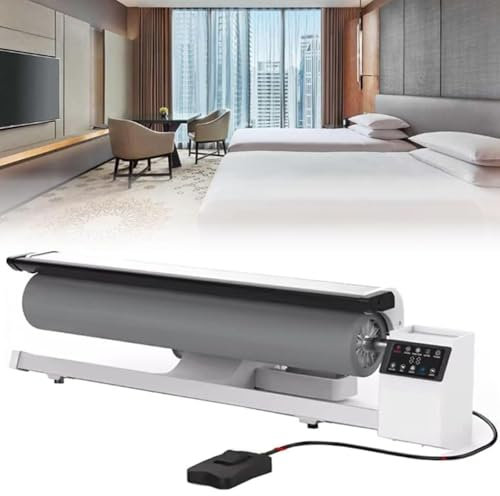 Rotary Iron Steam Roller Ironing Press Machine, 36inch Digital Fabric Rotary Steam Press Iron Garment Steamer for Home Use Hotel Linen