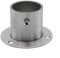 Polished Stainless Steel Wall Flange for Attaching Round Tubes Features Locking System (32mm)