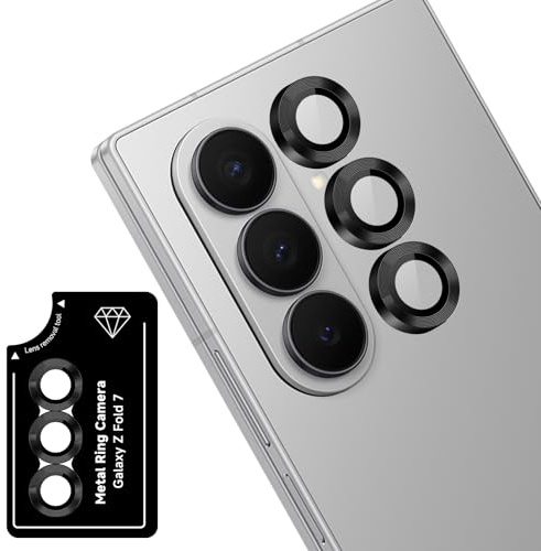 ToVioc Camera Lens Protector for Samsung Galaxy Z Fold 7 5G - Black | Scratch-Resistant, Bubble-Free, HD Camera Lens Cover for Samsung Galaxy Z Fold 7 5G