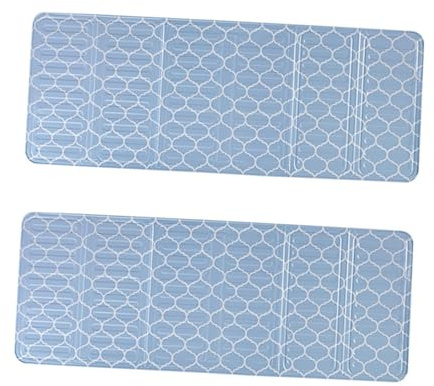 TOGEVAL 2 Stück Aluminiumfolie Spritzschutz Ölabweiser für Gasherd Hitzebeständig Faltbar Ölbeständige Küchenwand Abschirmplatten