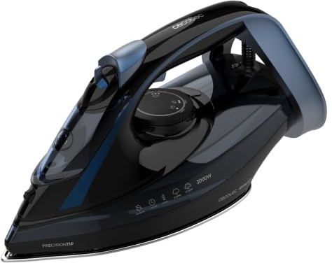 Cecotec Dampfbügeleisen IronHero H-3000 Ceramic. 3000 W, 65 g/min Dampf, 230 g/min Dampfstoß, XXL Keramiksohle, 350 ml Wassertank, Cyclo Clean, Drip Block, Smart Auto OFF, 1,9 m Kabel