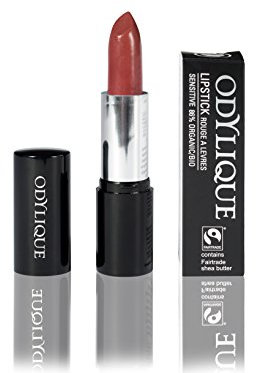 Odylique - Organic Lipstick Dark Red (Fig Fondant) - 100% Natural Ingredients - With Organic Plant Oils – Lipstick For Sensitive Eyes