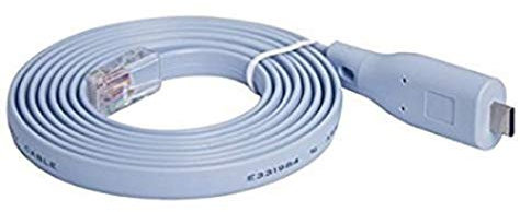 Câble de Console USB pour routeur, Câble USB vers Console RJ45 pour Windows/Vista/Mac/Linux Type C 1.8M Type C