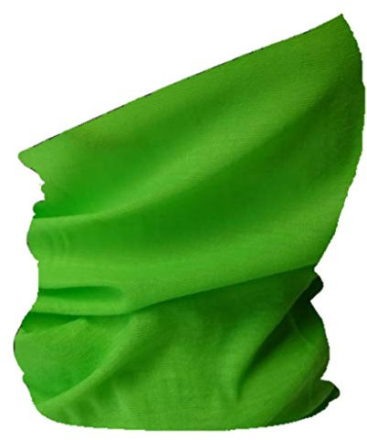 Multifunktionstuch Schlauchtuch Halstuch Loop Schal Motorrad Loop Bandana ledermodefashion (Hellgrün)