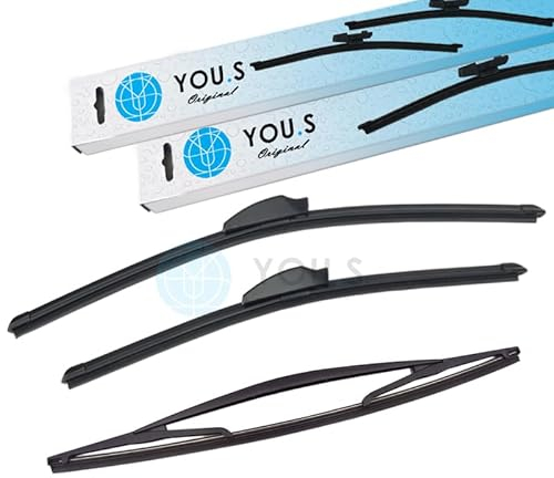 YOU.S SCHEIBENWISCHER SET VORNE + HINTEN 530 + 450 + 410 mm (3 Stück)
