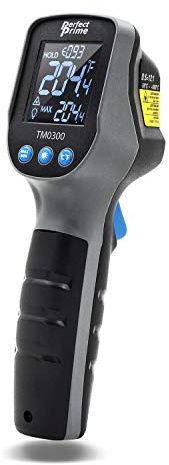 PerfectPrime TM0300, Accurate Digital Surface Temperature Non-Contact Infrared IR Thermometer Laser Pointer Gun -50~600°C