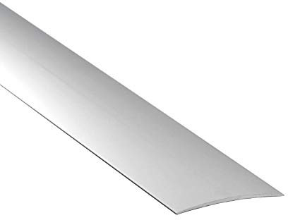 Self Adhesive Aluminium Threshold Strip 60mm x 1M Door Floor Trim Transition LPOSK TMW Profiles (Silver)