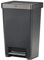 Rubbermaid Premier Series IV Step-On Trash Can for Home and Kitchen, 12.4 Gallon, Stainless Steel Lid Charcoal, for Home/Kitchen/Garage/Apartment/Office