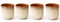 Lxuwbd Japanese Style Ceramic Tea Set, Tea Cup, Coffee Cup, Yerba Mate Set, Ceramic Mate Cup Set of 4 (cream-colored)