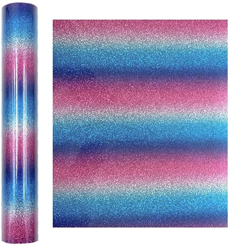 Selbstklebende Vinyl-Rolle Holografisches Handwerk Regenbogen-Wärmetransferpapier Papierbögen DIY Handy Laptop Computer Kaffeetasse Tasse Buchstaben Außenglas Spiegel Scrapbooking Schild (C)