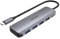 uHUB P5+ - Hub USB-C (4 Puertos, H1107A, USB 3.1 Gen1, 5 Gbps, Puerto de Carga Micro USB de 12 W, Carcasa de Aluminio), Color Gris