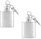 Keychain Hip Flask, 2PCS Hip Flasks for Whiskey 1oz Mini Pocket Wine Bottle Stainless Steel Whiskey Liquor Flask Portable Alcohol Bottle Pocket Wine Bottle