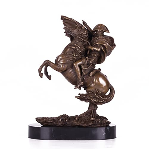 NILEEBUKER Bronze-Napoleon-Statue, französischer berühmter Kaiser, Skulptur, Kunst, Heimdekoration, 32 cm