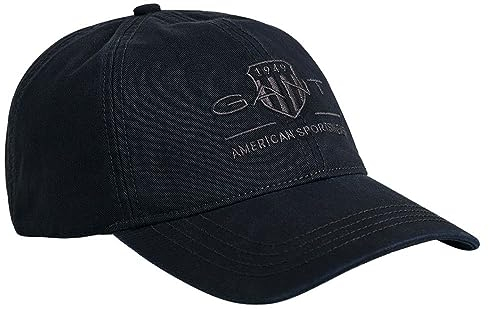 GANT Unisex. Tonal Archive Shield Cap, Ebony Black, Standard