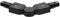EDO Flexverbinder für Schiene System MEVA PRO Elastisch Schienensystem Flex Connector-B Gelenkverbinder Beleuchtungssystem Schienenbeleuchtung Schwarz Flexibler Stromschienen-Verbinder