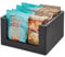 iDesign The Home Edit Series, Papelera de almacenaje pequeña con frente abierto, madera, negra