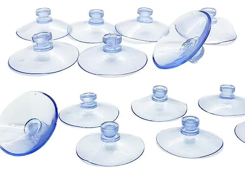 20 ventose trasparenti, ventose in plastica LJFEA PVC senza ganci, ventose robuste, adatte per finestre, pannelli di vetro, piastrelle, decorazione di auto, cucine, bagni, luci, armadietti (20 mm).