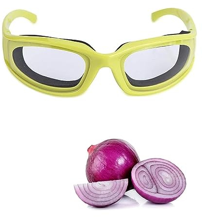 ZHjuju Zwiebelbrille,Küche Zubehör Zwiebel Schutzbrille Brille für Schneiden die Zwiebeln Onion Goggles Anti-würzige Zwiebel Ausschnitt Schutzbrillen Zwiebelbrille Schutzbrille für Frauen Männer Grün