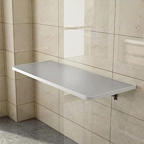 Klappbarer Wandtisch aus Edelstahl, schwebende Regale zur Wandmontage für Esszimmerküche, klappbare Computerarbeitsplätze, herunterklappbarer PC-Tisch, Wandschreibtisch, Eckdesign ( Size : L40xW30cm/L