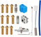 3D-Drucker Extruder Heizpatrone Thermistor 0,4–1,2 mm Düsen Metall Titan Griff Hotend Kit Kompatibel mit Artillery Sidewinder X1 X2 Genius Pro Volcano Hot End