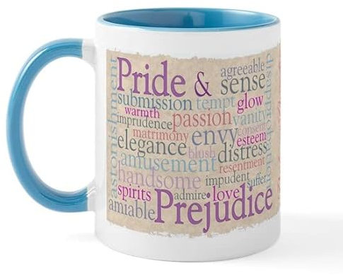 BAAROO Jane Austen Mug en céramique 325 ml