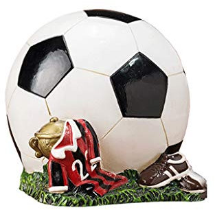 Money Box,Saving Coin Bank,kids Creative Money Jar World Cup Football Piggy Bank Resin Ball Suit Coin Bank Box Keepsake Or Savings Money Bank For Boys And Girls(Color : Ball Bottom have mouth)