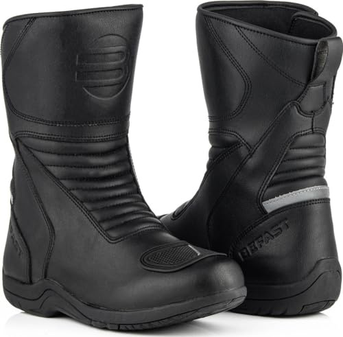 Befast | Metropolis WP CE - Stivali Moto Touring La Sintesi Perfetta di Comfort, Sicurezza e Stile per le Tue Avventure in Moto, Colore Nero