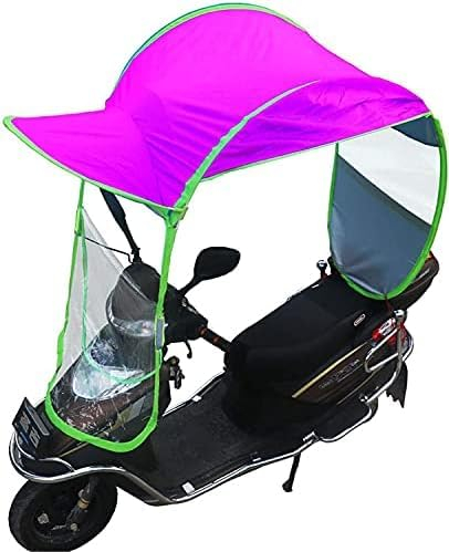 Regenschirm Für Elektroautos, Motorroller, Mobilität, Sonnenschutz, Regenschutz, Wasserdicht, Universal-Markise Für Motorräder, Blau, Rosa, Lila,Rosa,Rückspiegel,Striking44
