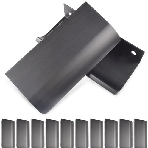 10pcs Tiradores de Muebles Negro Tiradores Ocultos para Armarios,80mm Tiradores de Cocina,Tiradores Ocultos,Tiradores de Puerta,Tirador de Cajón Moderno se puede utilizar en Cocinas, Cajones, Armarios