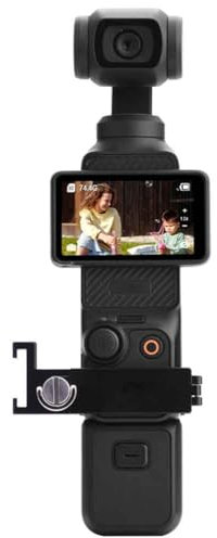 LYEAA Kamera Gimbal Erweiterungsset Feste Blitzlampe Halterung Clip Adapter Hals Halterung Brustgeschirr Adapter for DJI Pocket 3