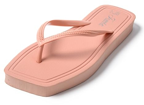 JOMIX Infradito Donna Estive Ciabatte Gomma Ragazza Piscina Leggere Comode Spiaggia Mare Casa SD9325 Rosa, 36