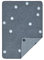 LÄSSIG Babystrickdecke Kuscheldecke Babydecke gewebt 100% Bio Baumwolle GOTS/Woven Blanket Smile blue