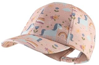 Sterntaler Basecap Einhörner - Mädchen Schirmmütze aus Flammgarn Jersey mit Einhorn Print - Sommer Baseball Cap mit Gummizug - Sportive Baby und Kinder Schirmkappe, UV-Schutz 50+, staubrosa, Größe 51