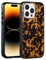SCORPIFY for iPhone 14 Pro Case [Compatible with MagSafe] with Brown Tortoise Shell Design, Cute Brown Magnetic Phone Cover for Women Girls, Slim Shockproof Bumper with Stylish Pattern