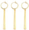 3 Stück Zoro-Ohrringe, Creolen, große Ohrclips, goldene Ohrclips, Anime-Cosplay-Schmuck für Fans, Anime-Liebhaber