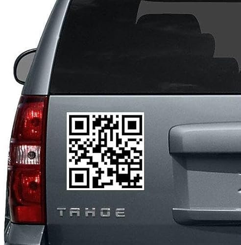 Adesivo personalizzato Qr Code – Design personalizzato scansione parete business vinile impermeabile decalcomania 118 x 118