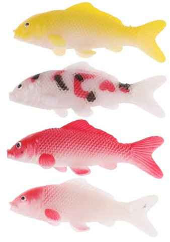 Balacoo 4pcs Simulated Model Garden Decor Prop Fish Decoration Garden Lawn Fish Decor Tiny Fish Ornament Simulated Fish Model Fish Statue Lifelike Fish Fake Fish Wedding Fish
