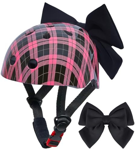 Unicorn Castle Kinder Fahrradhelm für 8-14 Jahre,Helm für Mädchen,Verstellbarer Kinderhelm für Fahrrad,Skateboard,Scooter,Skaten,Black Pink