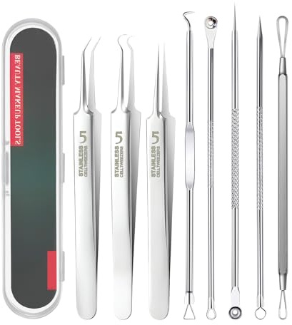 Extractor de punto negro, 8 piezas para extraer comedones