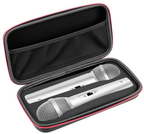 QWORK® Bluetooth Mikrofon Tasche, Kabellose Mikrofonhülle, Geeignet für JBL PartyBox Wireless Mic, Schwarz