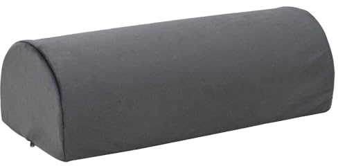 vidaXL Fußstützenkissen Uni Grau 42 x 18 x 13 cm, Wohnzimmerzubehör, ergonomisches Kissen, minimalistischer Fußschemel, weicher Dekor und festen Halt